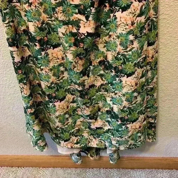 ASTR the Label Open Back Floral Midi Dress sz L summer beachy wedding guest vaca - Picture 5 of 8